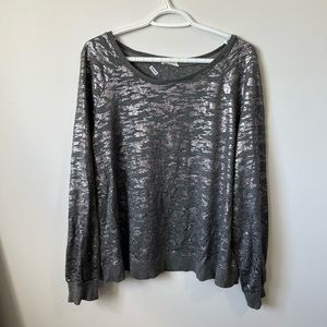 Jane & Delancey Size XL Silver/grey Top
